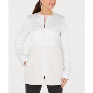 Calvin Klein Womens Quilted Fleece Jacket Size L